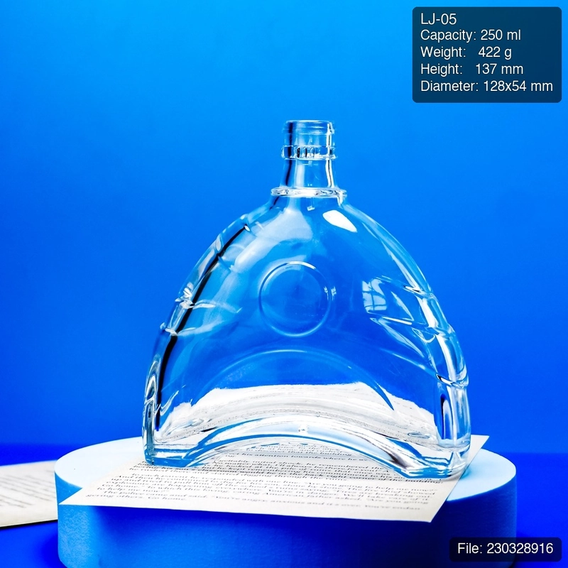 LJ-05 250ml Arc-Shaped Glass Bottle