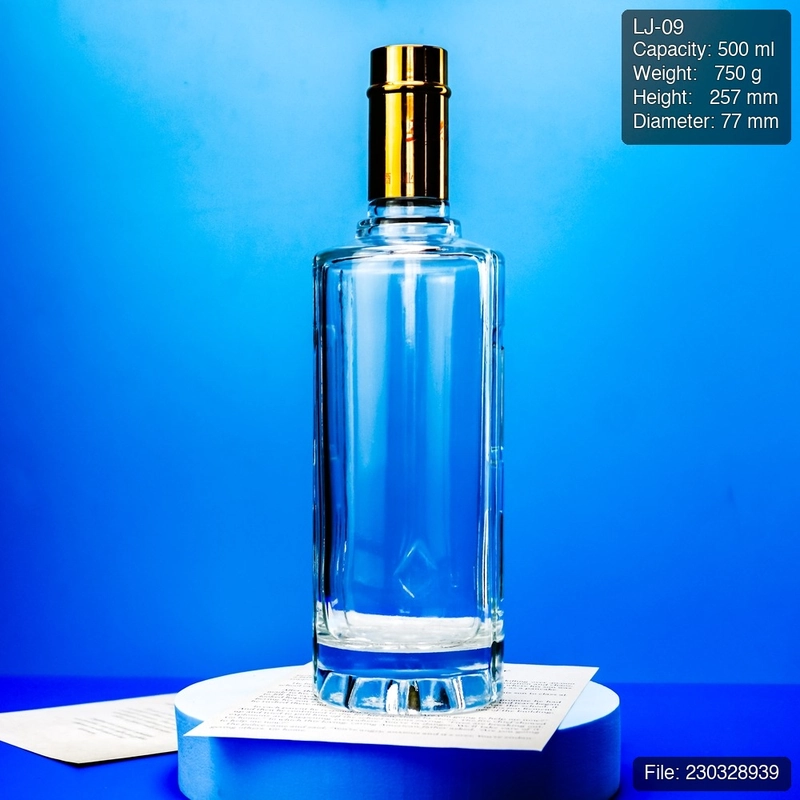 LJ-09 500ml Premium Long-Neck Glass Bottle