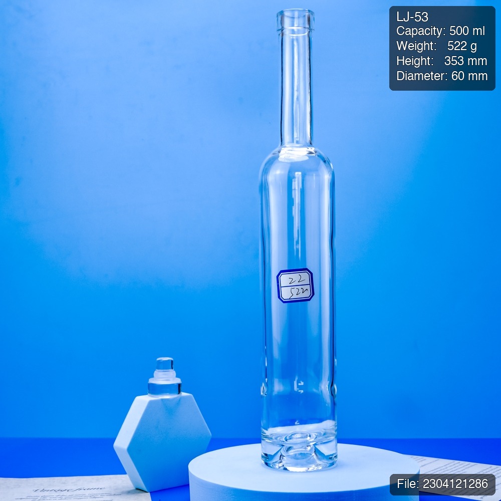 500ml Tall Super Flint Spirit Bottle with Long Neck